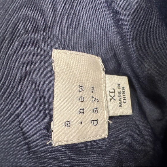 a new day Navy Textured Fabric Top with Subtle Sheen - Picture 3 of 3